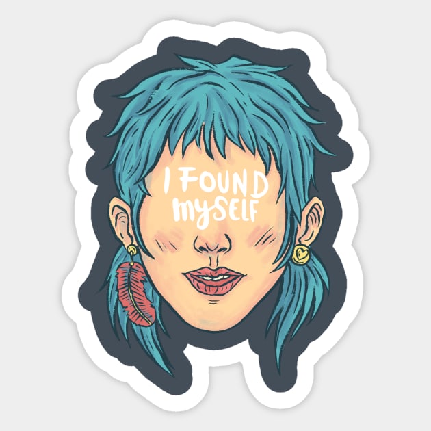 I found myself Sticker by Ilustrata